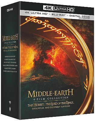 Terra-Média: Coleção de 6 Filmes [4K UHD + Blu-ray + Digital,2001-2014]