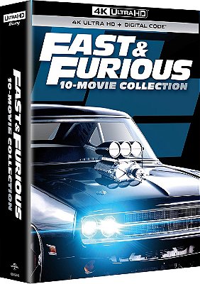 Velozes & Furiosos: Coleção de 10 Filmes [4K UHD + Digital,2001-2014]