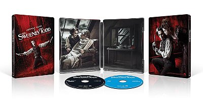Sweeney Todd: O Barbeiro Demoníaco da Rua Fleet - Steelbook (4K UHD + Blu-ray + Digital, 2007) - [PRÉ-VENDA PARA 22/09/2026]
