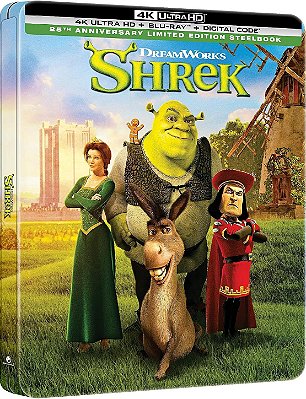 Shrek - Steelbook Edição de 25 Anos (4K UHD + Blu-ray + Digital, 2026) - [PRÉ-VENDA PARA 03/11/2026]