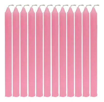 Vela - 12 Horas Rosa c/ 9 Unidades
