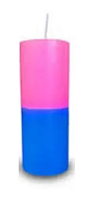 Vela - 21 dias Rosa e Azul 1.8kg