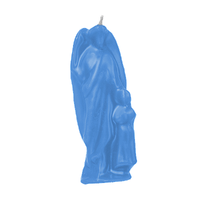 Vela - Magia - Unidade - Anjo da Guarda Azul Claro