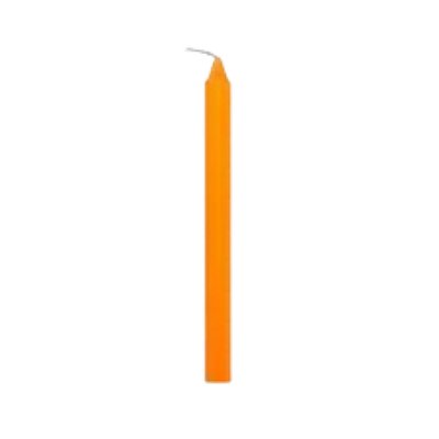 Vela - Palito Laranja 15 unidades - 19cm