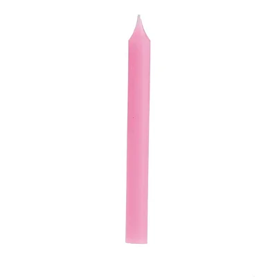 Vela - Palito Rosa 15 unidades - 19cm