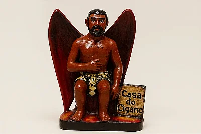 Imagem - Gesso - Exu Morcego - 10cm