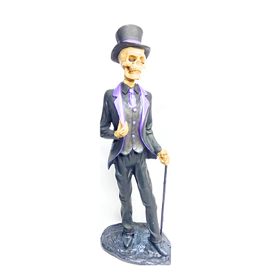 Caveira de Cartola - 25cm - Resina