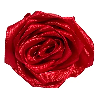 Rosa de Cabelo Vermelha para Pomba Gira em Cetim