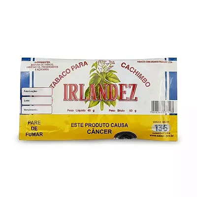 Tabaco - Cachimbo - Irlandêz Natural 50g