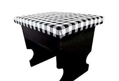 Banquinho De Preto Velho - Estofado sem Gaveta