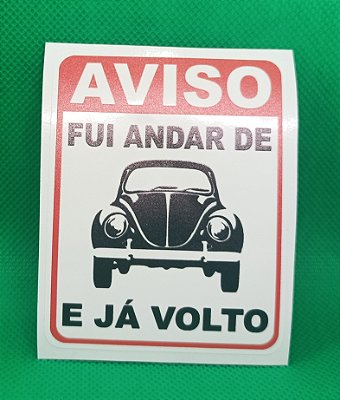 kit de 4 Adesivos Fusca