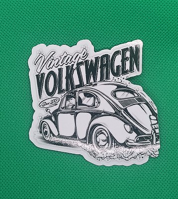 Kit Adesivos Vintage Fusca 4 Unidades