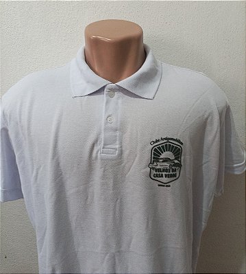 Camisa Polo Branca Oficial do Clube Velhos da Casa Verde