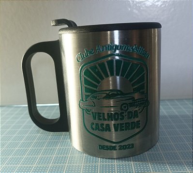 Caneca térmica do Clube Velhos da Casa Verde- Branca