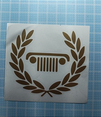 ADESIVO EM "DTF UV" - WILLYS - LOGO LAUREADO