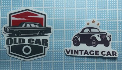 Adesivo Vintage de Carro Antigo