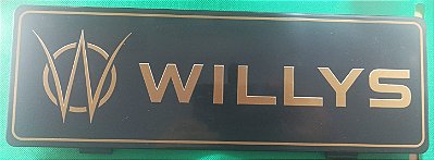 Placa Para Encontros – Série Grandes Marcas- WILLYS