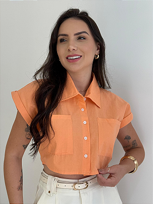 Camisa cropped Zara