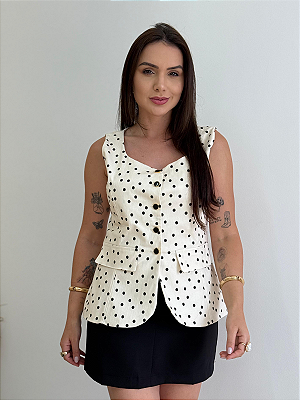 Blusa Botão Poá Natalia