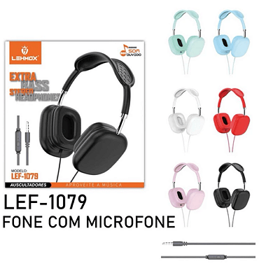 Fone de Ouvido com Fio LEF1079