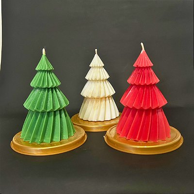 Velas árvore de natal - escultural