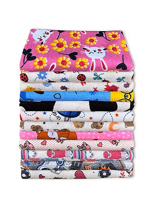 Kit Toalhas de Banho Infantil Microfibra 65x120 cm