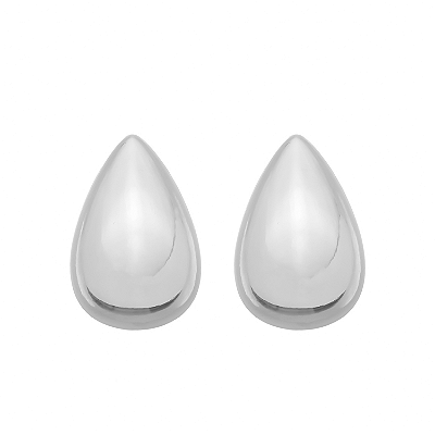 Brinco Prateado Gota