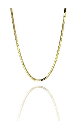 Choker De Fita Banhado Em Ouro 18k