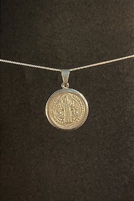 Pingente São Bento Aço Inox