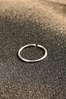 Piercing Círculo Liso Em Prata 925
