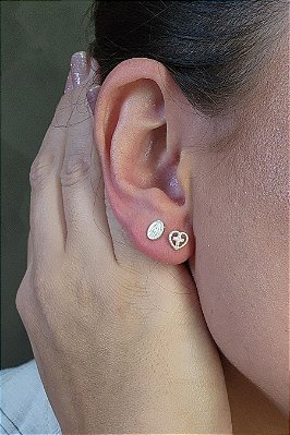 Duo Nossa Senhora Da Graça E Cruz Em Prata 925