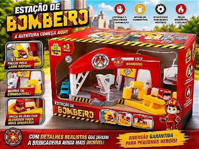 Estação de Bombeiro para Crianças - Equipamento Essencial para Operações de Emergência e Segurança - Brinquedo Educativo e Divertido