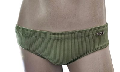 Sunga Cavada Texturizada - Verde Alecrim