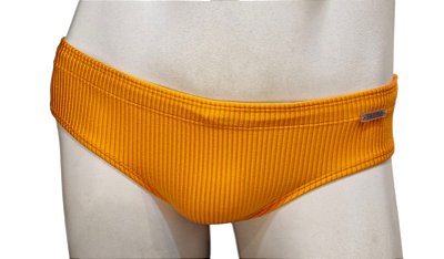 SUNGA CAVADA TEXTURIZADA - LARANJA PITANGA