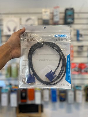 Cabo VGA+VGA 1.8M LE-12 – Transmissão de Imagem Nítida