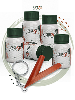 5 Rapés + Kuripe Liso c/ Frete Grátis