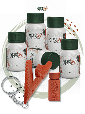 5 Rapés + Kuripe Serpente + Porta Rapé c/ Frete Grátis