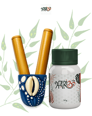 Kit Kuripe Búzios + Rapé Indígena - Medicina da Floresta