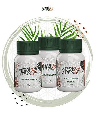 Kit de Rapés feitos com Plantas de Poder – Força Ancestral, Sabedoria e Expansão