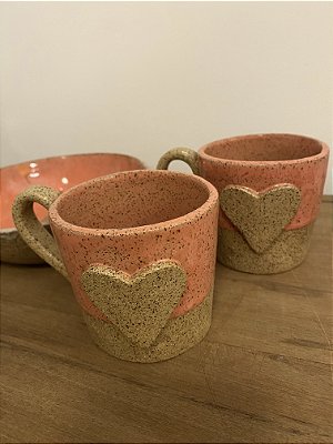 Caneca cerâmica Coração M