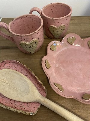 Bowl Onda de Coração Cerâmica