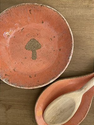 Bowl Cerâmica M com cogumelo interno