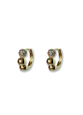 Argola Three Balls Ouro