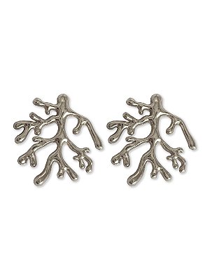 Brinco Mermaid Ródio Branco