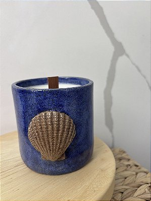 Vela cerâmica Conchas