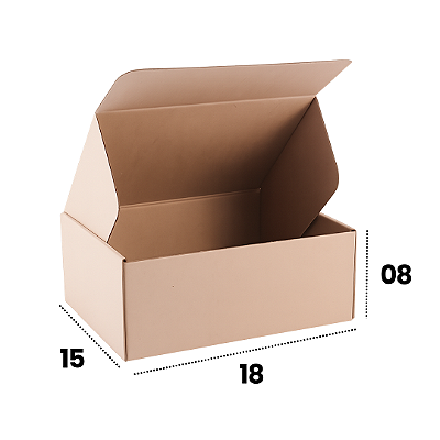 100 Caixas de Papelão 18x15x08 Pra Envio Correio e Ecommerce