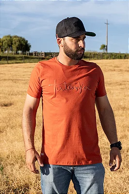 CAMISETA MASCULINA TATANKA FERRUGEM  SIICK EM ALTO  RELEVO FERRUGEM COD 3432