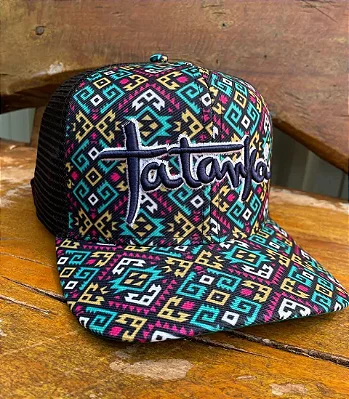 BONÉ TATANKA NAVAJO COLORIDO COM TELA COD 4485