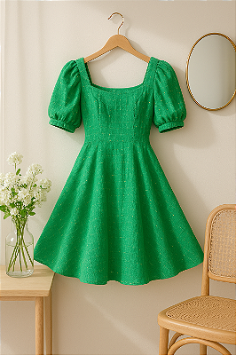Vestido Aurora Encanto verde Tam GG