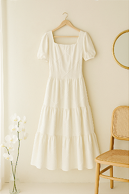 Vestido Midi Aurora Pureza
